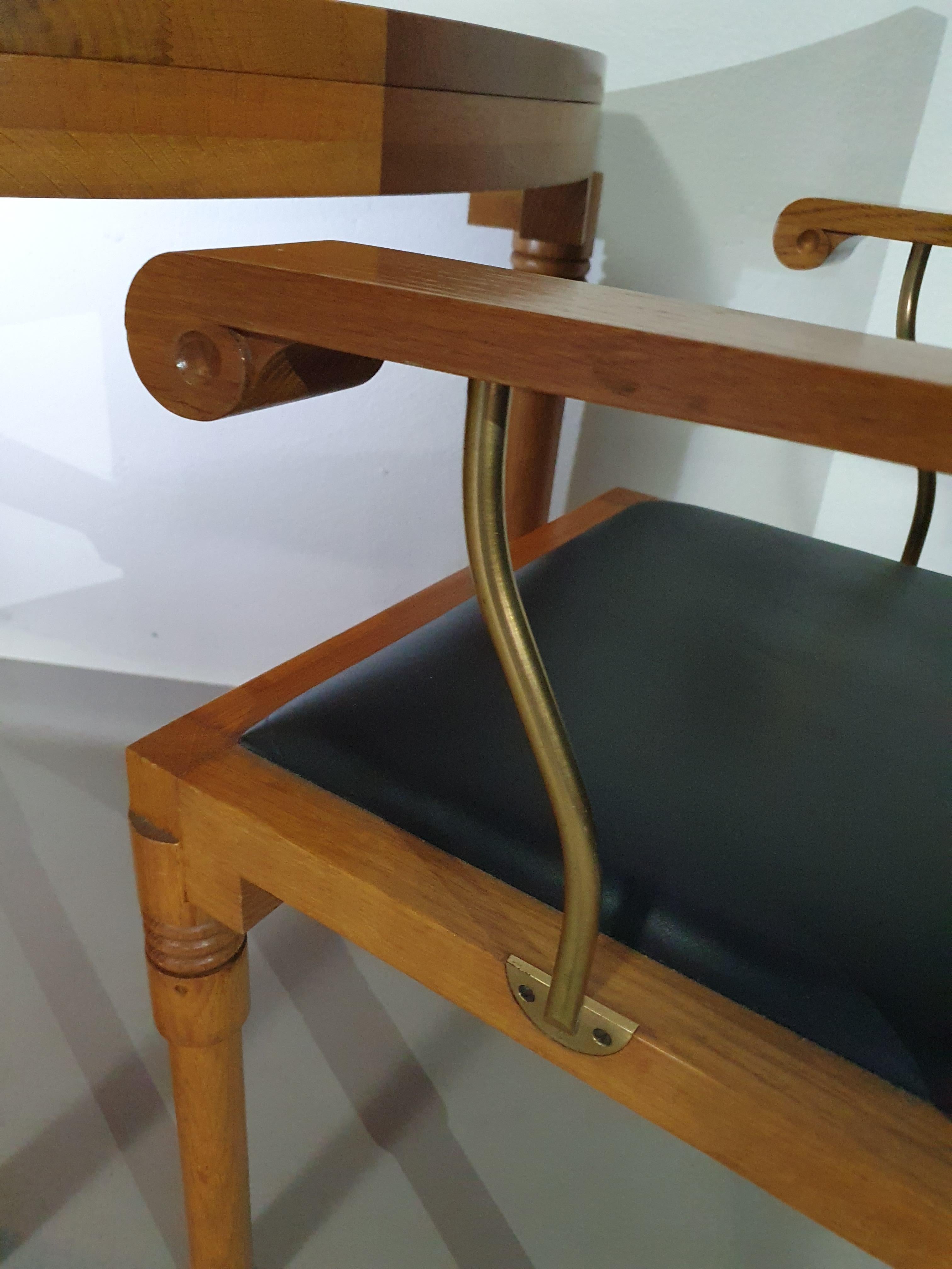 Konsolenset Architekt Charles Vandenhove 3 x Stuhl / Tisch im Angebot 1