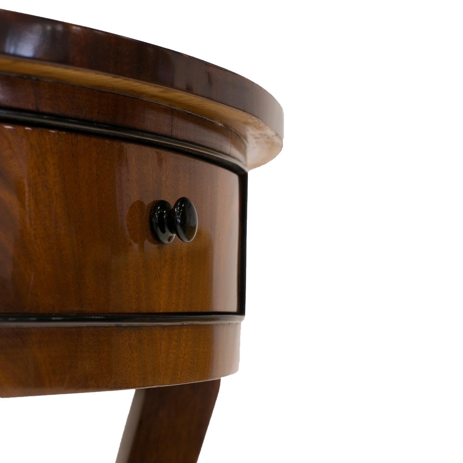 Console Side Table, Germany, 19th Century, Mahogany Veneer 1