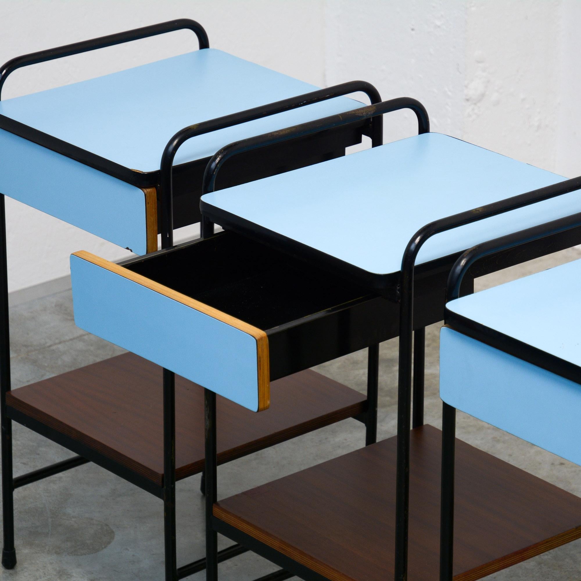 Console Side Tables Attributed to Willy Van Der Meeren (Moderne der Mitte des Jahrhunderts)