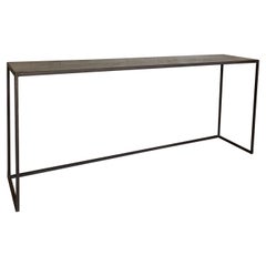 Consolle Sidetable in noce riciclato e ferro