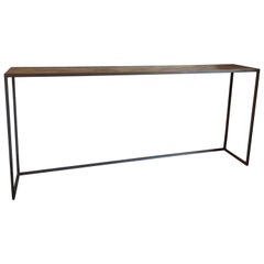 Console Sidetable Walnut and Iron