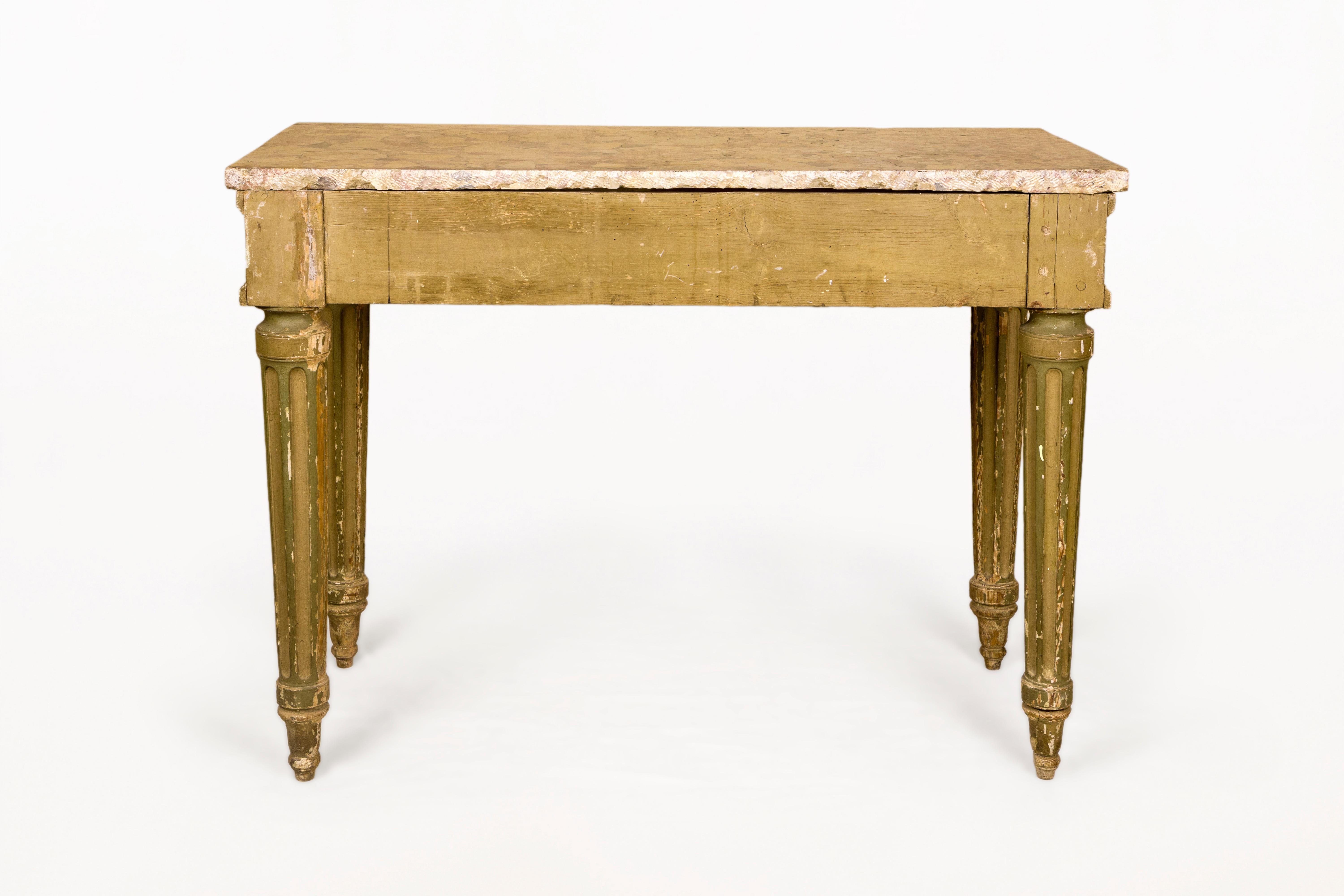 Français Table console, 18ème siècle, France en vente