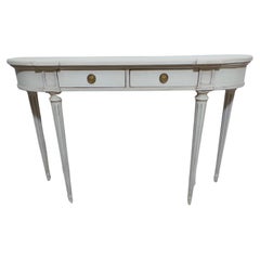 Console Table 2 Drawer Swedish Gustavian Style Console Table 2 Drawer Swedish Gustavian Style