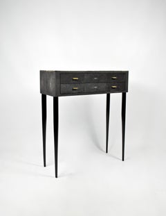 Console Table '2 Drawers' in Shagreen and Stone by Ginger Brown