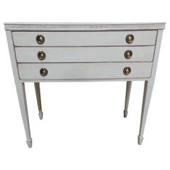 Console Table 3 Drawers Gustavian Style