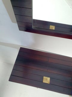 Console Table and Mirror in the Manner of Ettore Sottsass