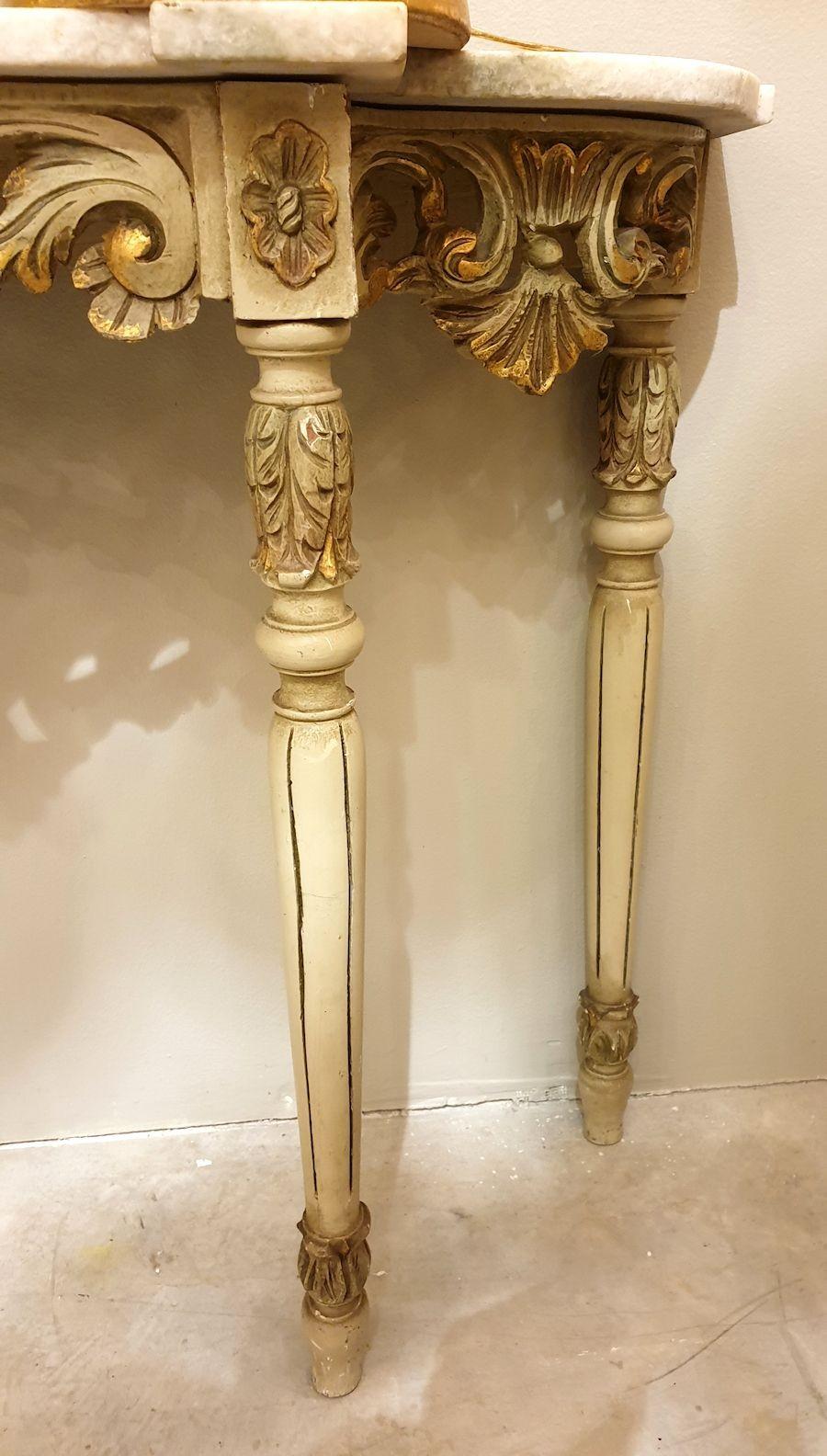 Console Table and Mirror Set, France 1920s For Sale 4