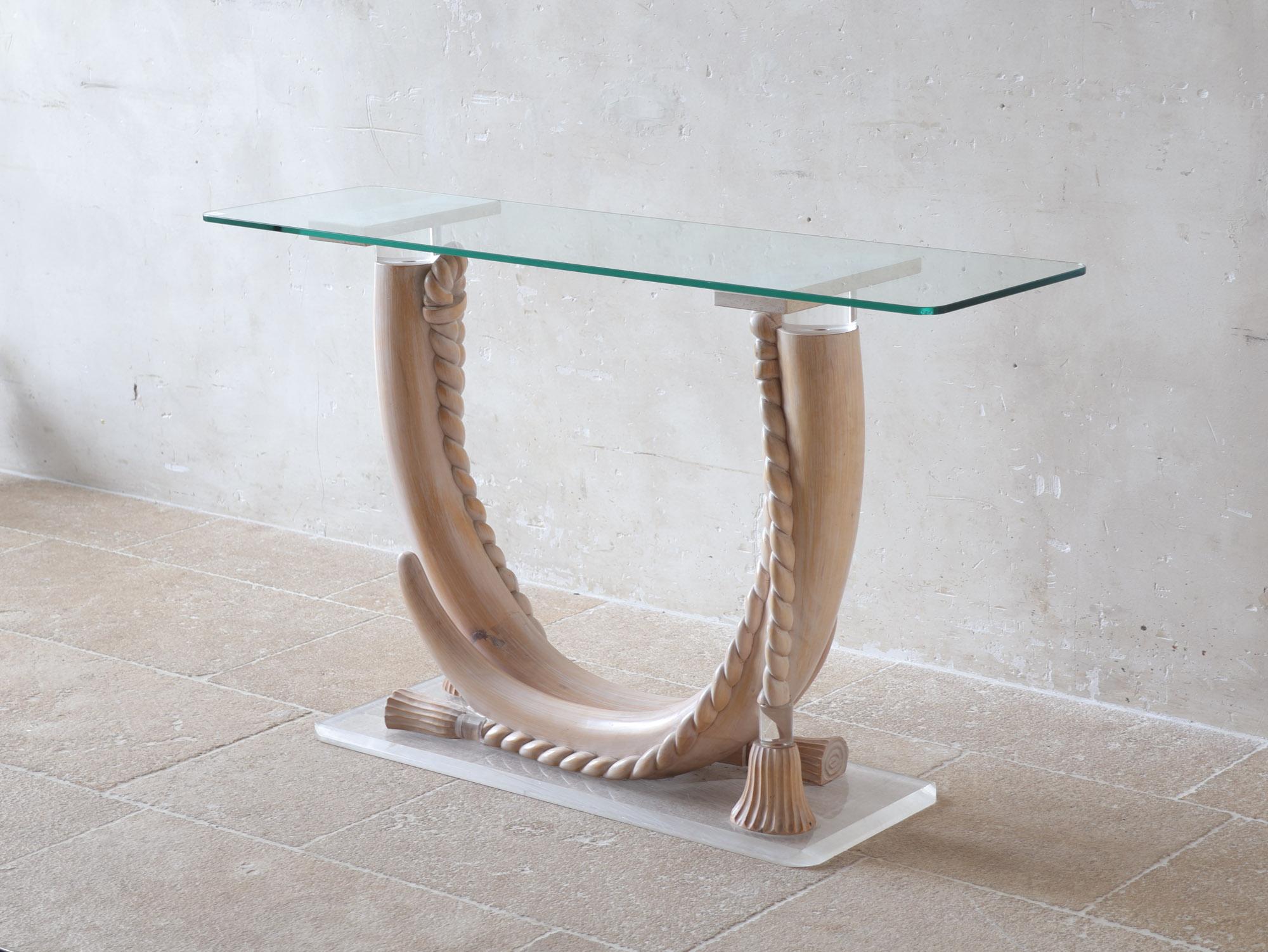 Table console attribuée à Sergio Longoni, vers 1980, Italie en vente 1