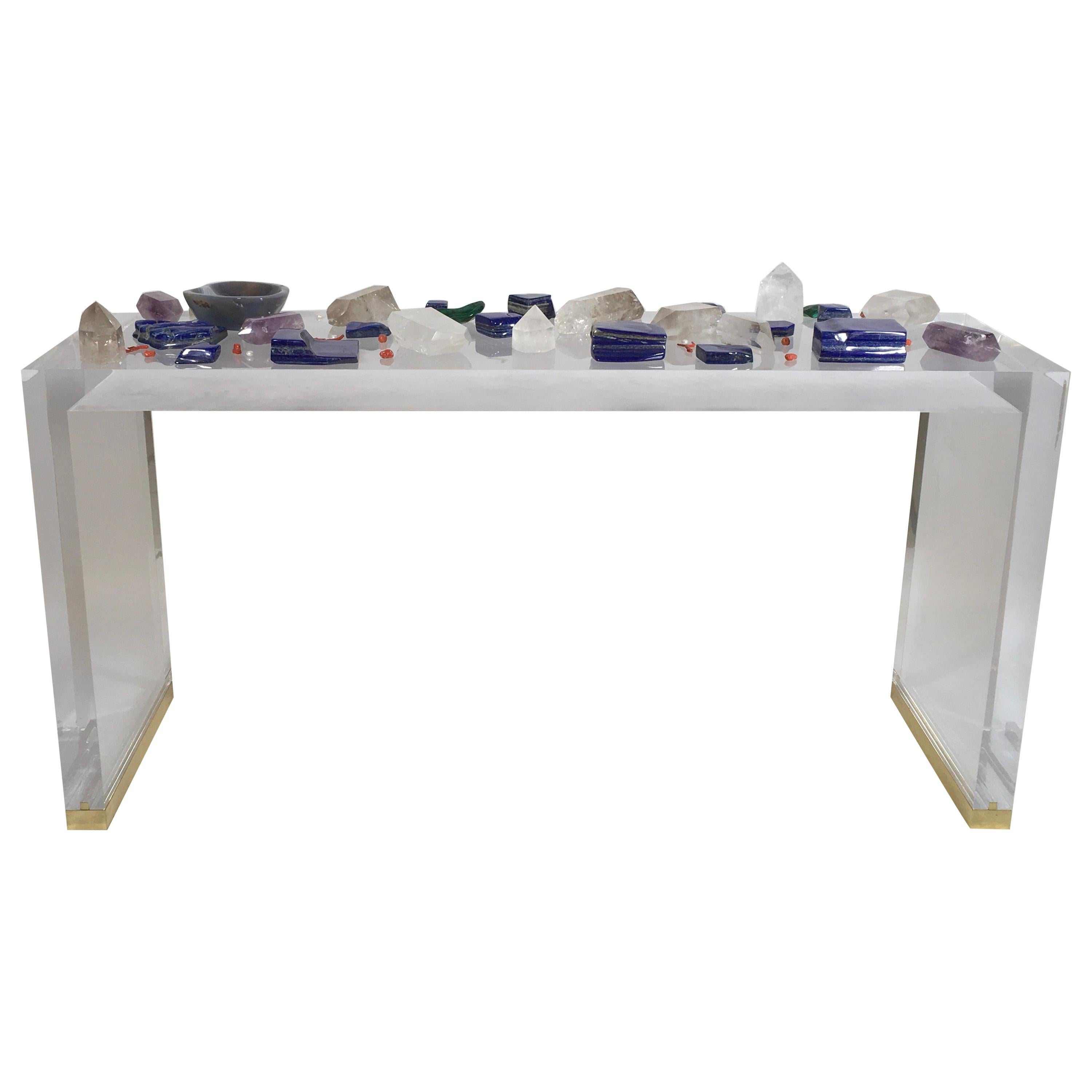 Console Table Brasilia Model by Studio Superego, Italy. Unique Piece