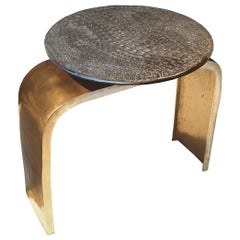 21 st Century - Console Bridge legs Scales - Pewter Bronze Xavier Lavergne