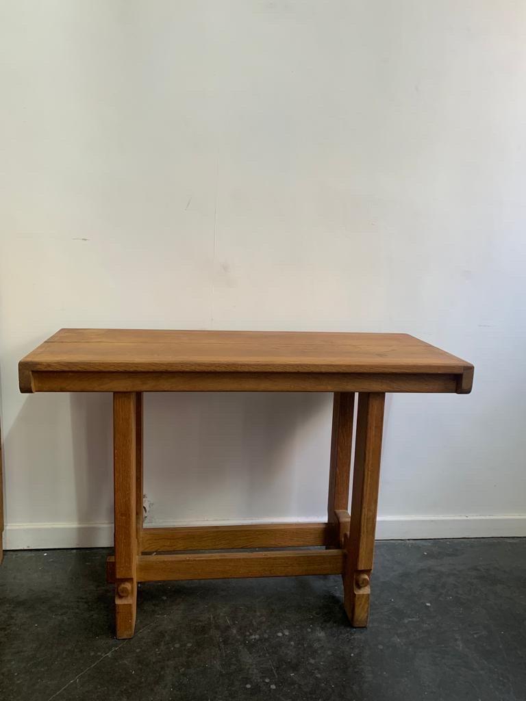 An oak console table , you can add leaves to be bigger by Guillerme et Chambron Edition Votre Maison