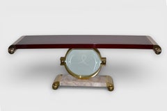 Table console par J. Wade Beam "Rearing" pour Brueton années 1980, USA
