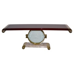 Table console par J. Wade Beam "Rearing" pour Brueton années 1980, USA