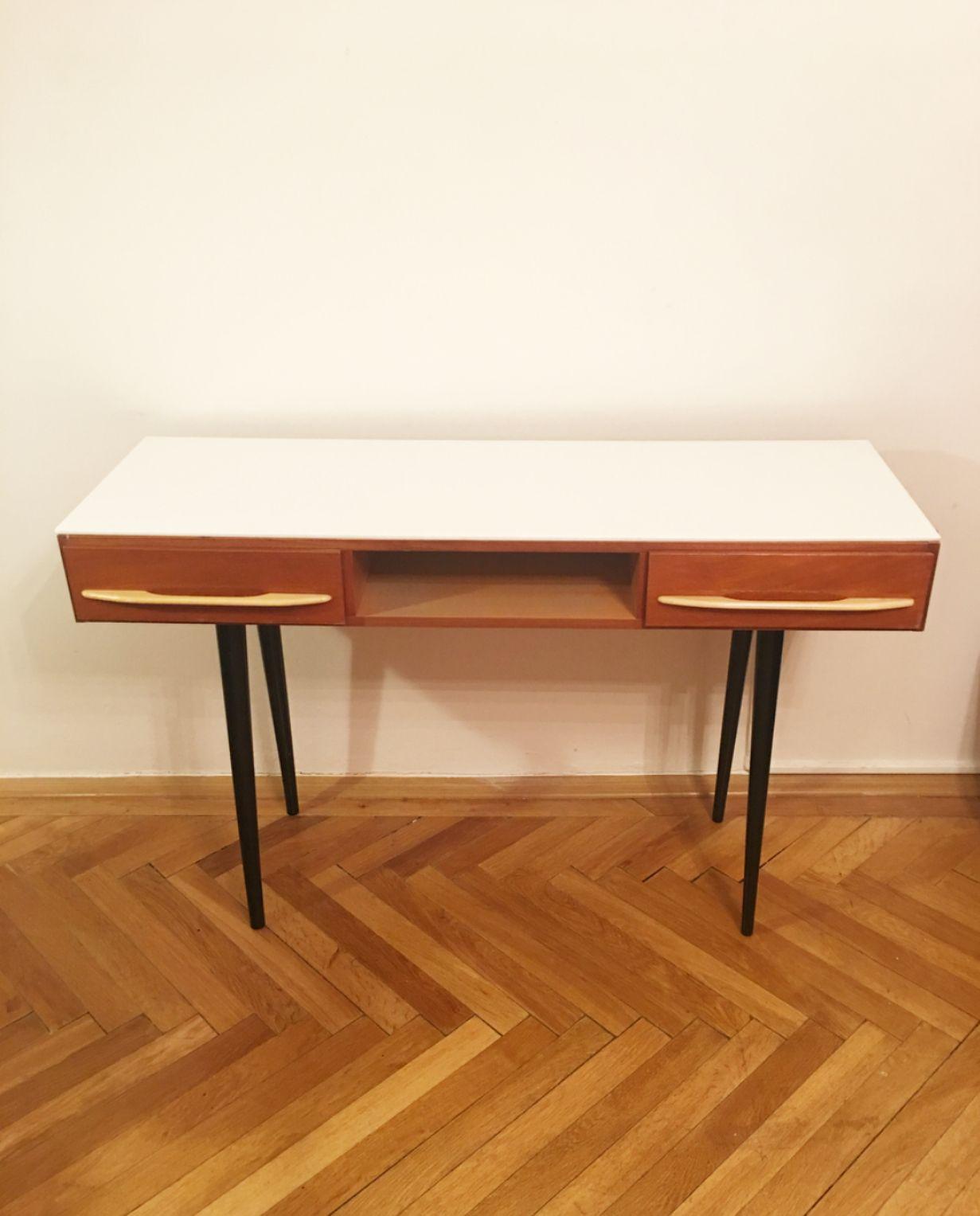 Czech Console Table by Mojmir Pozar for Up Zavody, 1960s For Sale