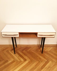 Console Table by Mojmir Pozar for UP Zavody, White