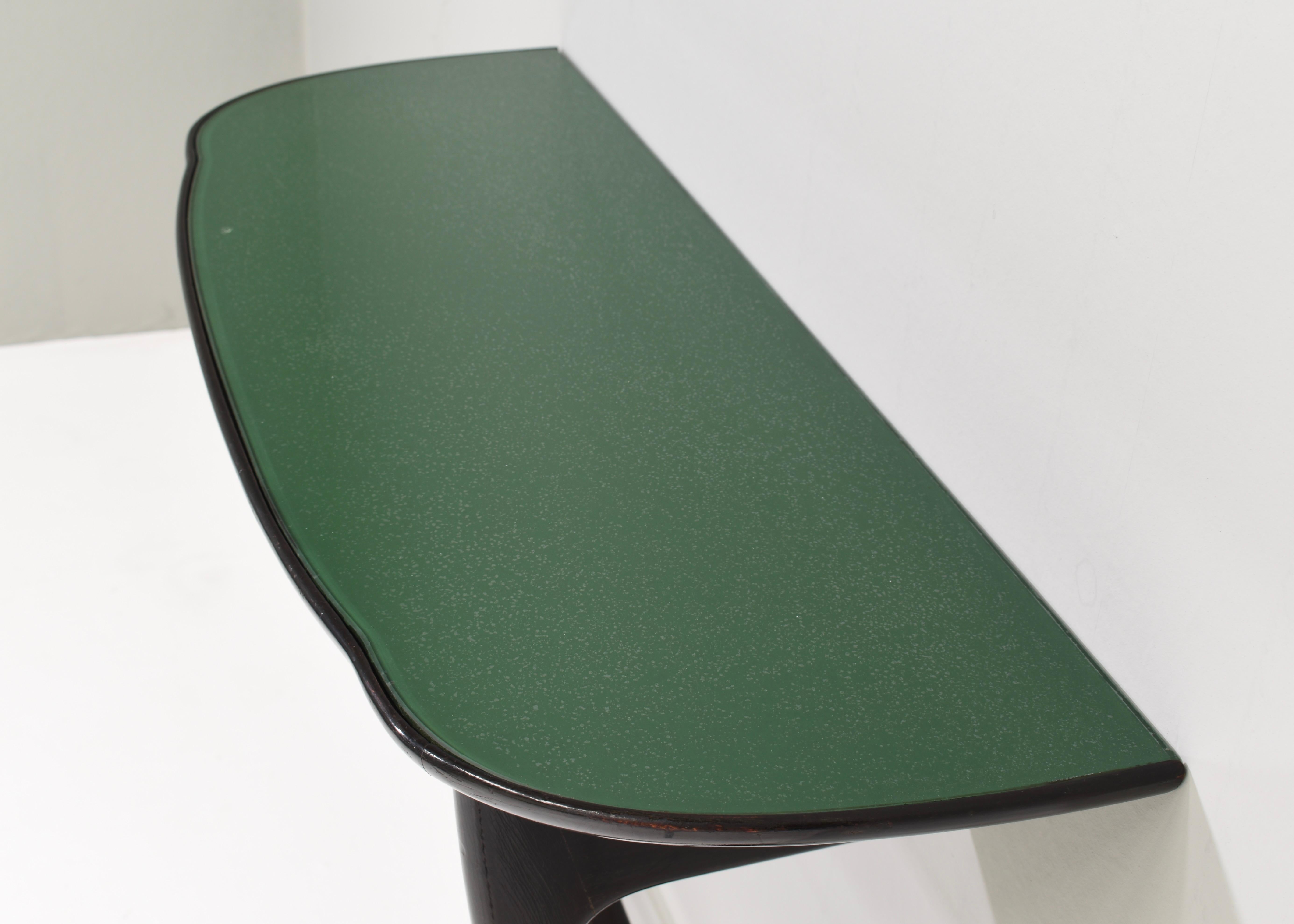 Konsolentisch von oder im Stil von Ico Parisi aus Ebenholz und Glas - Italien, 1950er Jahre im Angebot 3