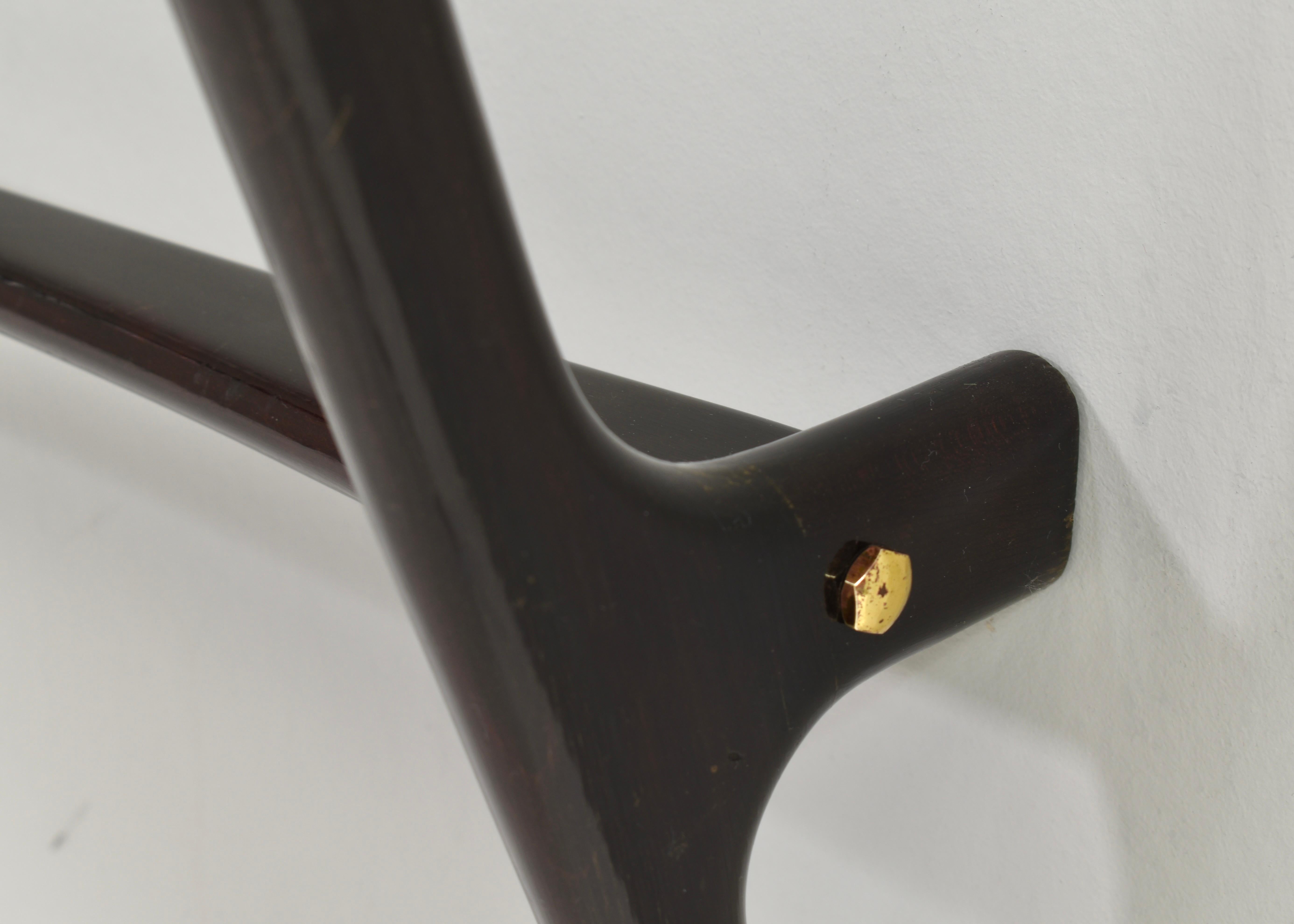Konsolentisch von oder im Stil von Ico Parisi aus Ebenholz und Glas - Italien, 1950er Jahre im Angebot 12