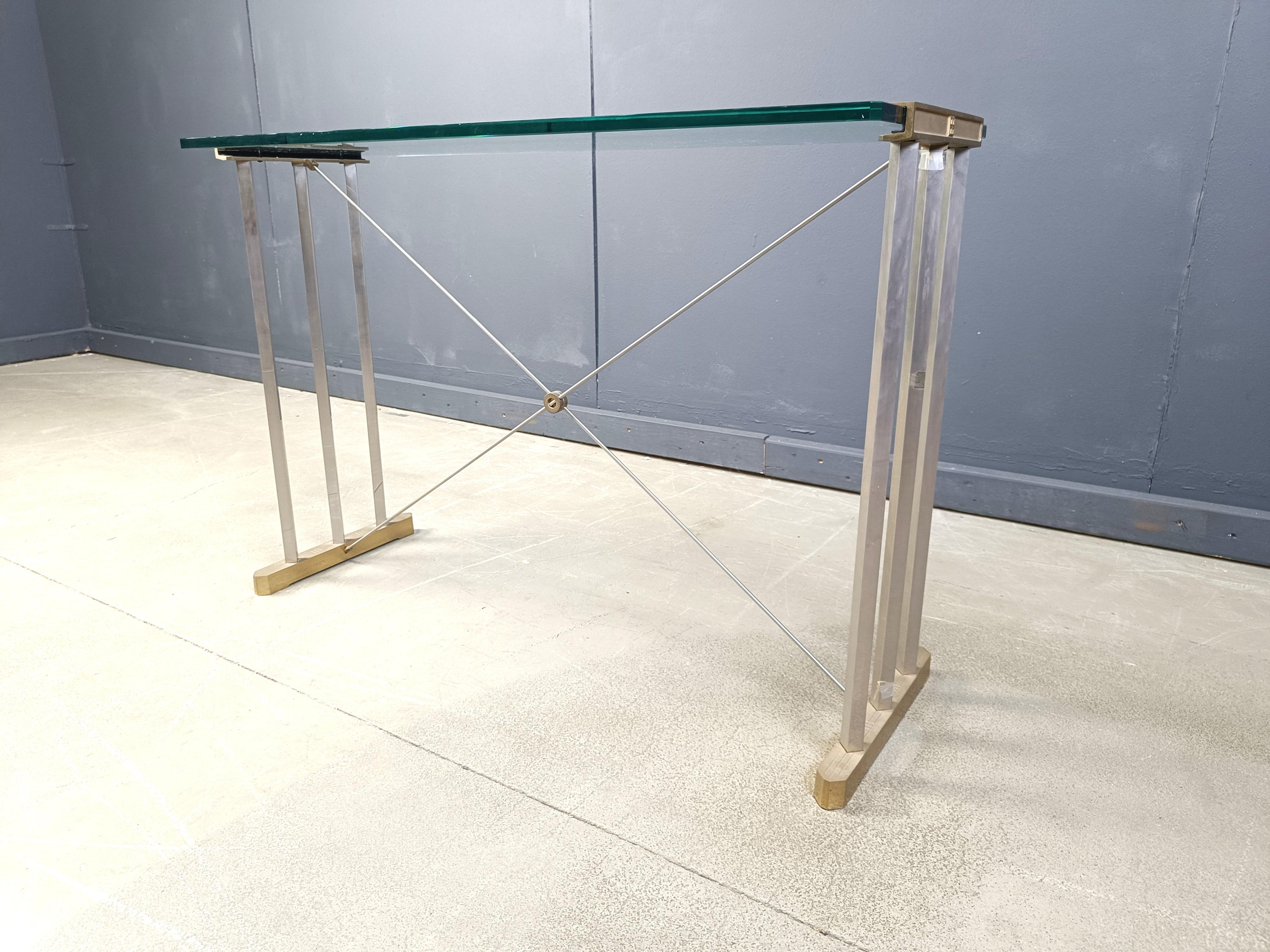 Console table by Peter Ghyczy, 1970s Bon état - En vente à Leuven, Vlaams Gewest