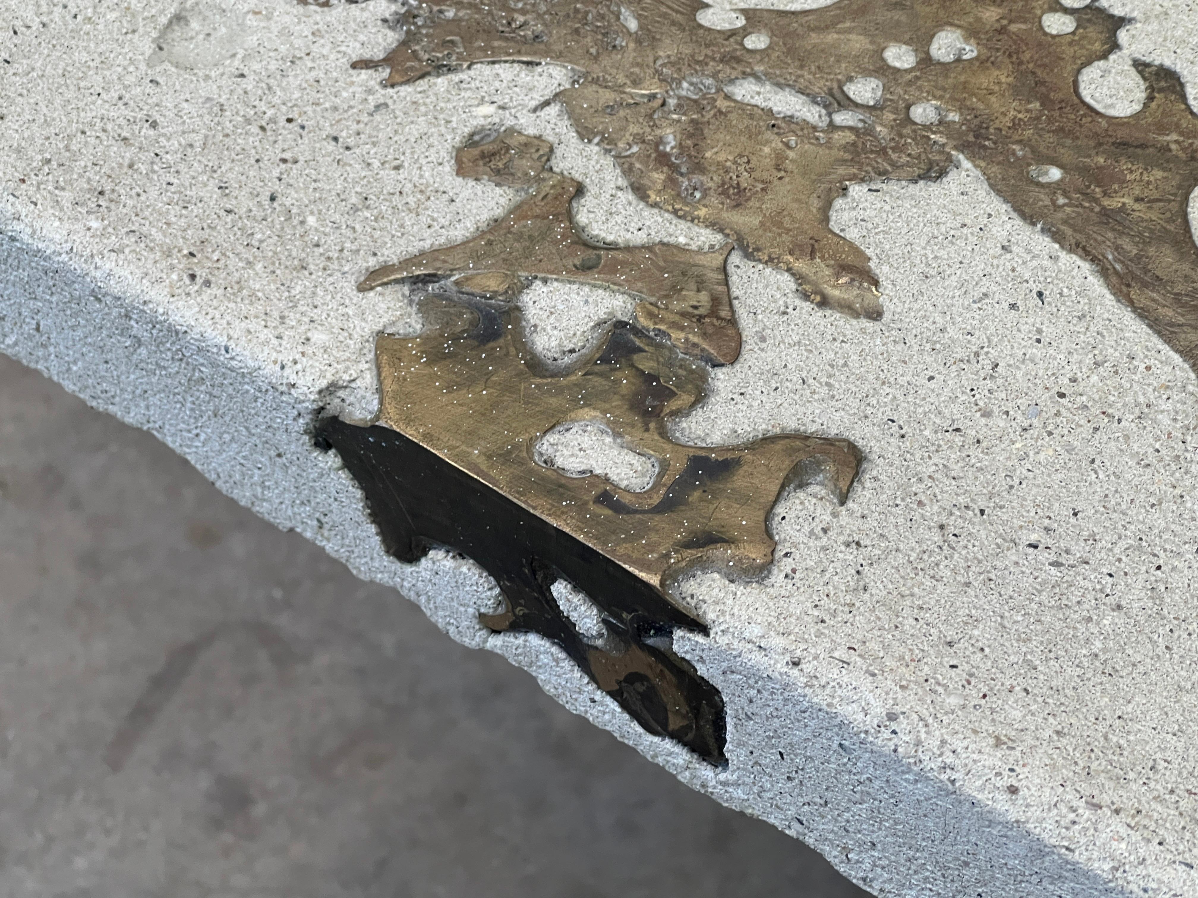 Concrete Console Table by Silas Seandel For Sale