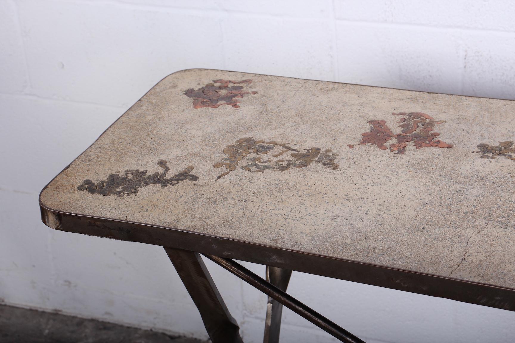 Concrete Console Table by Silas Seandel