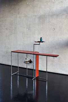 Console table ClassiCon Rivoli Table design Eileen Gray - Chinese red