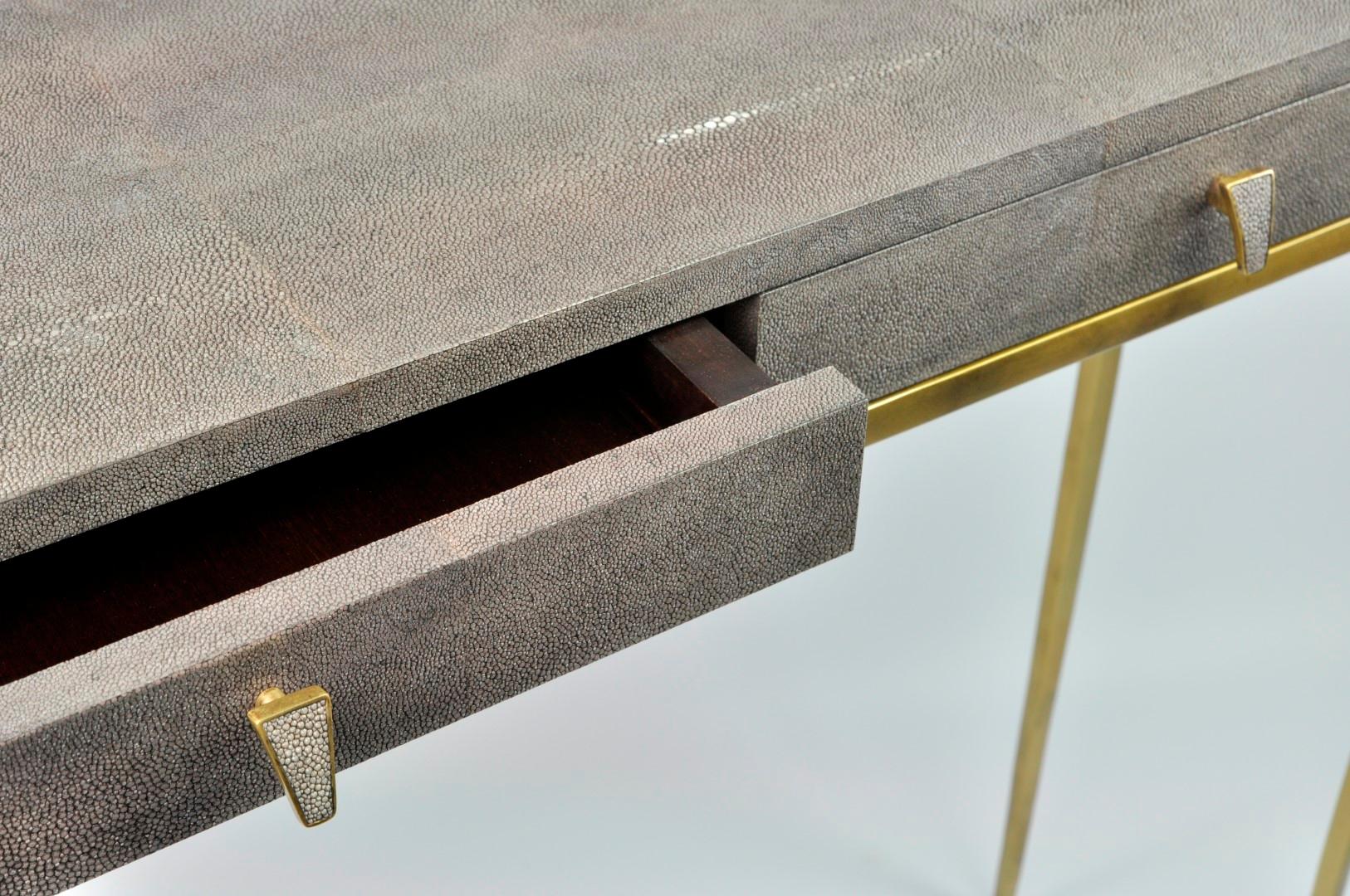 shagreen console table