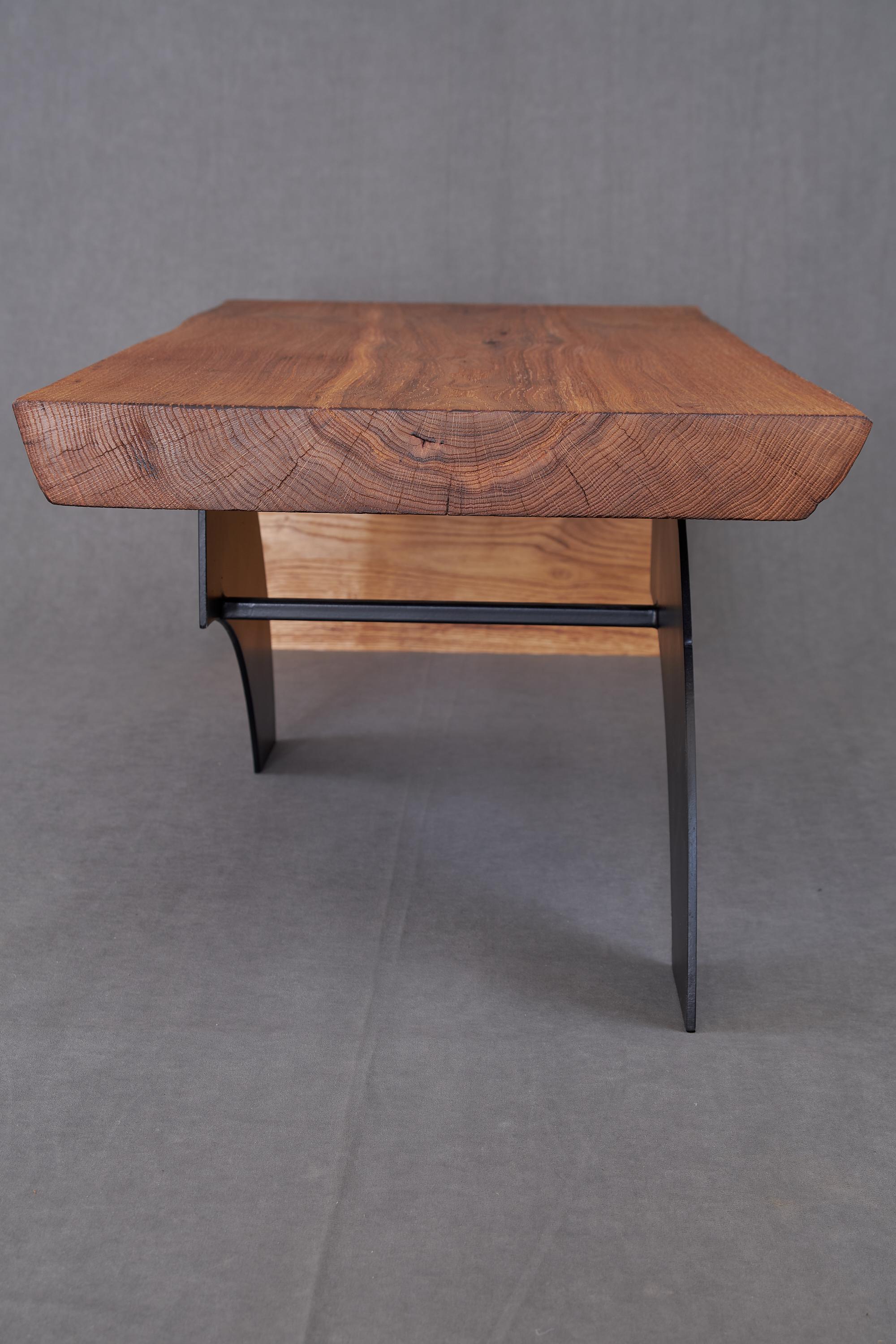 Massive oak Coffee Table, Contemporary Original Design, Logniture For Sale 10
