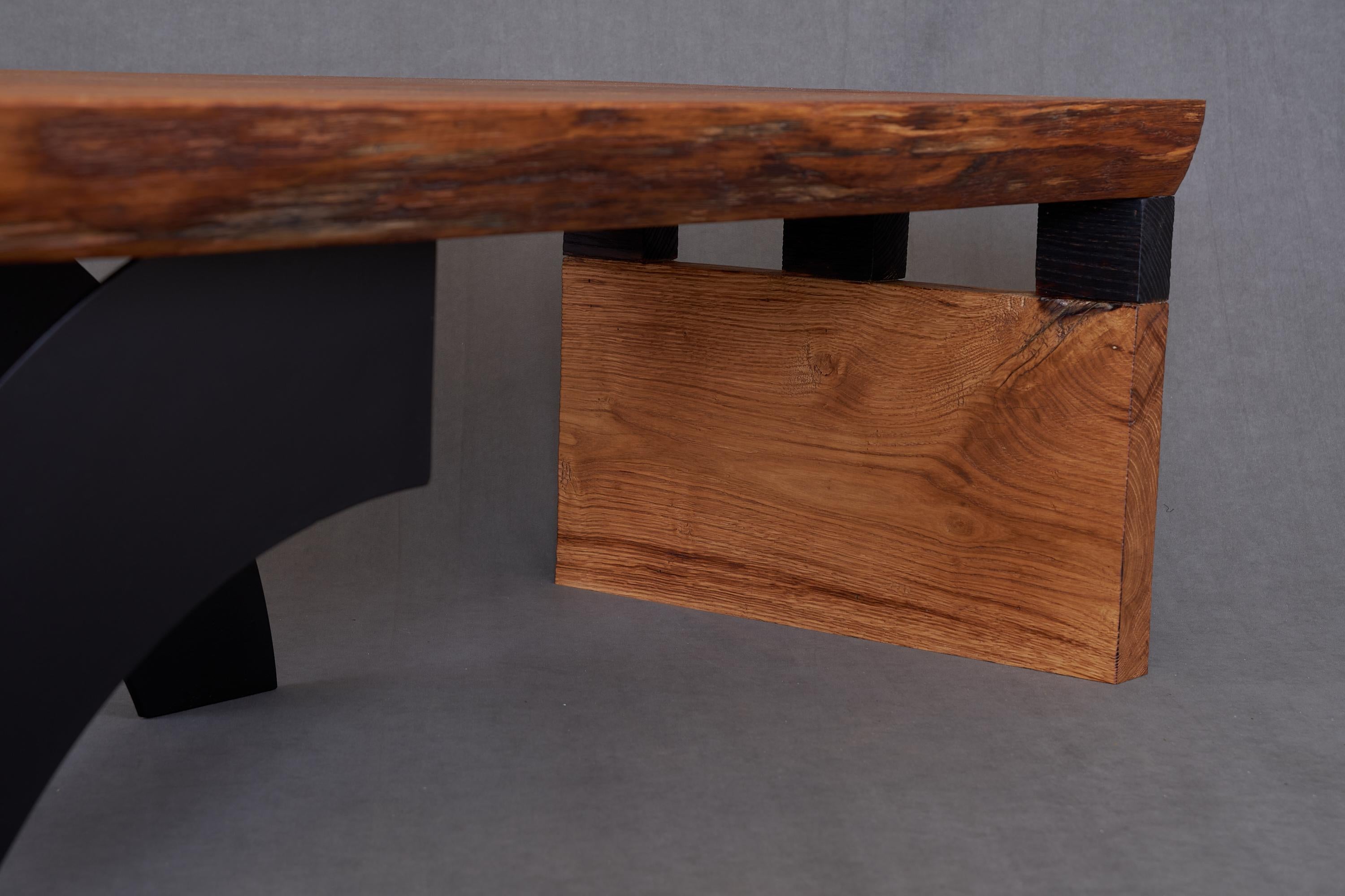 Massive oak Coffee Table, Contemporary Original Design, Logniture In New Condition For Sale In Stara Gradiška, HR