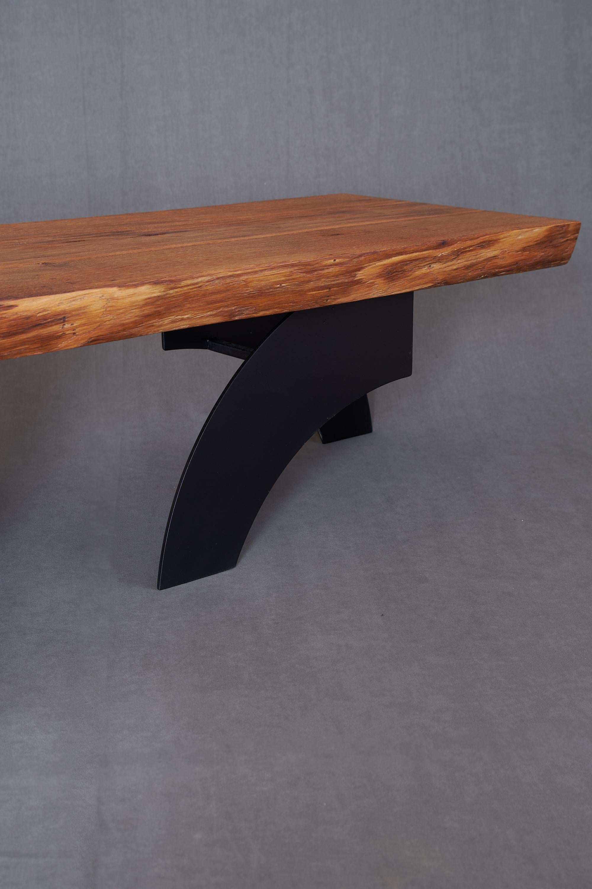 Massive oak Coffee Table, Contemporary Original Design, Logniture For Sale 4