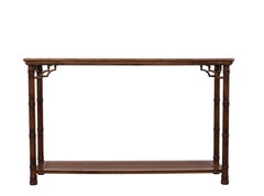 Console Table faux bamboo Chinese Chippendale 1970s