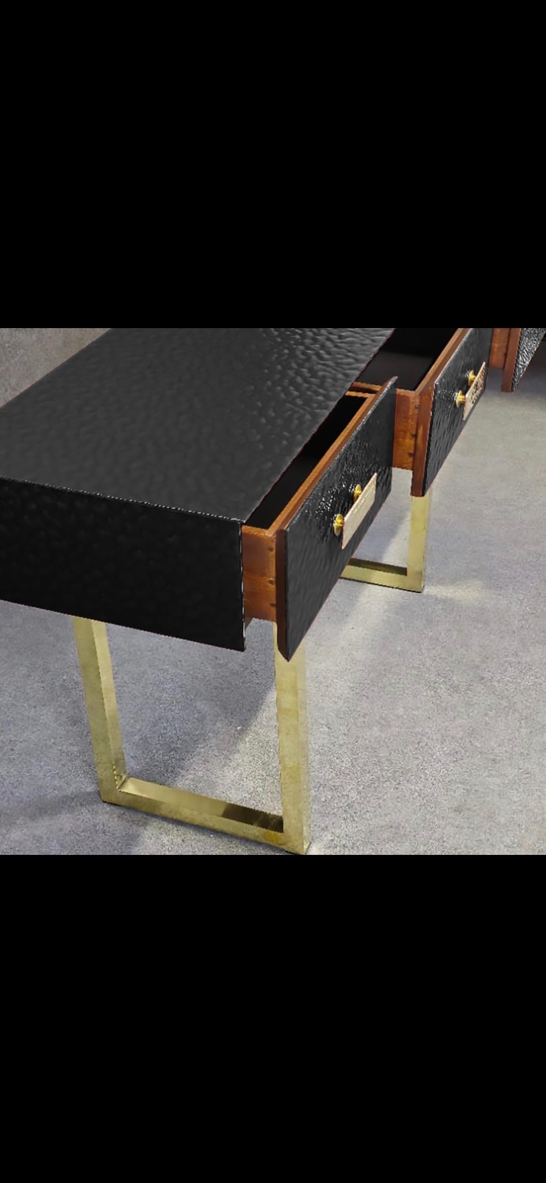 Mid-Century moderno Console table for dressing table or entrance with Murano  Justfurnituress Design in vendita