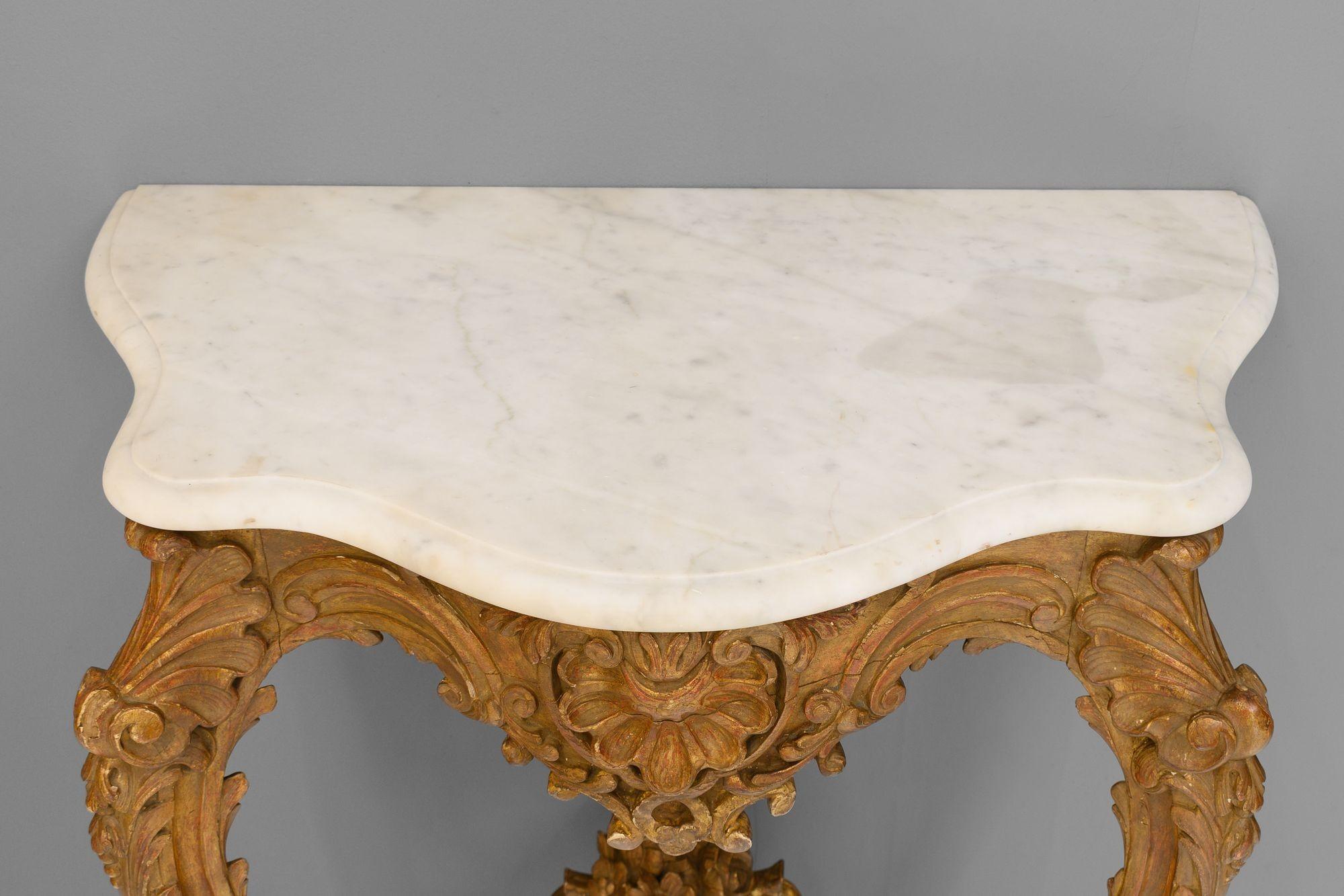 Marble Console Table For Sale