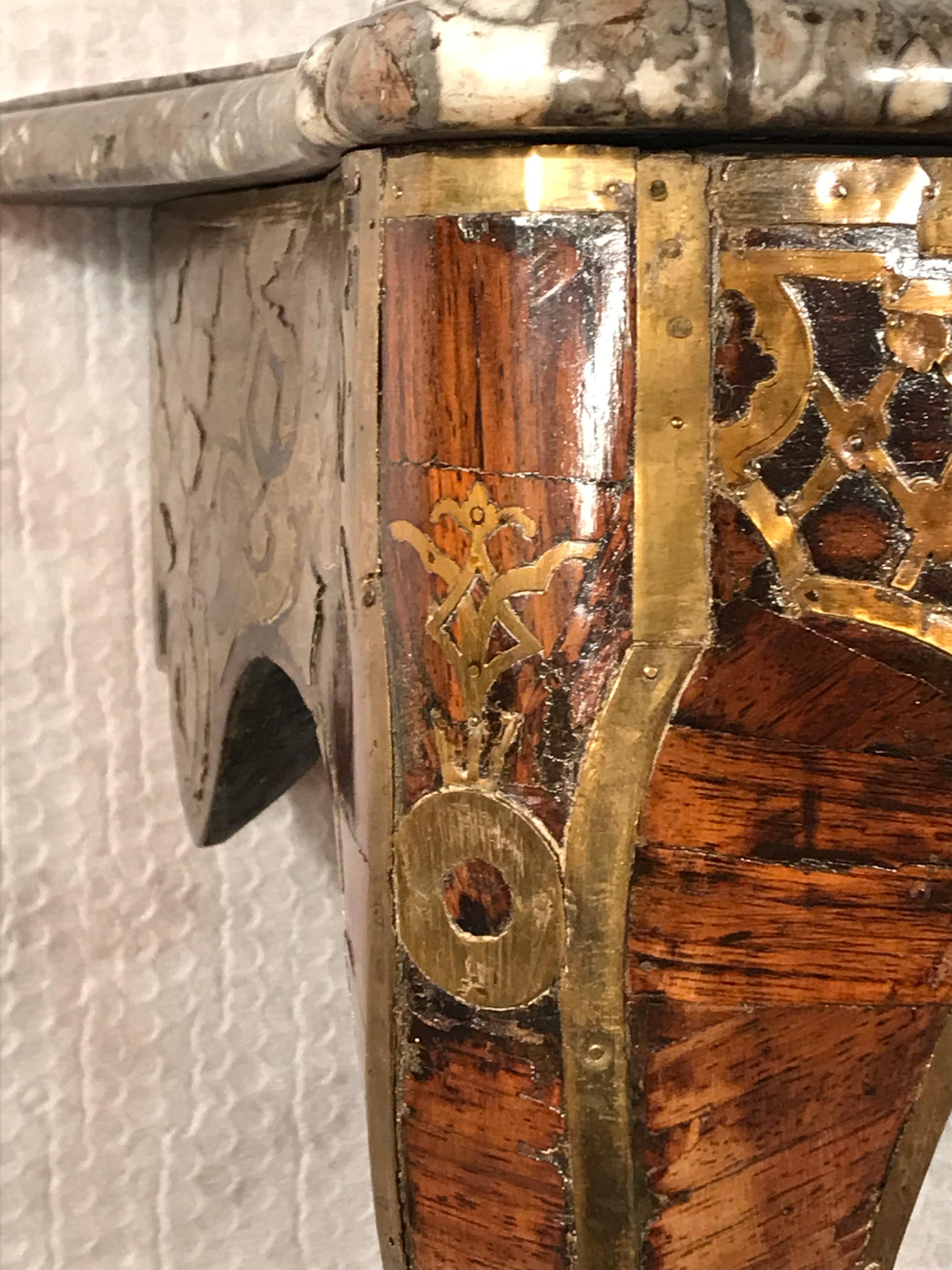 Mesa consola, Francia circa 1760, Estilo de André Charles Boulle Luis XV en venta