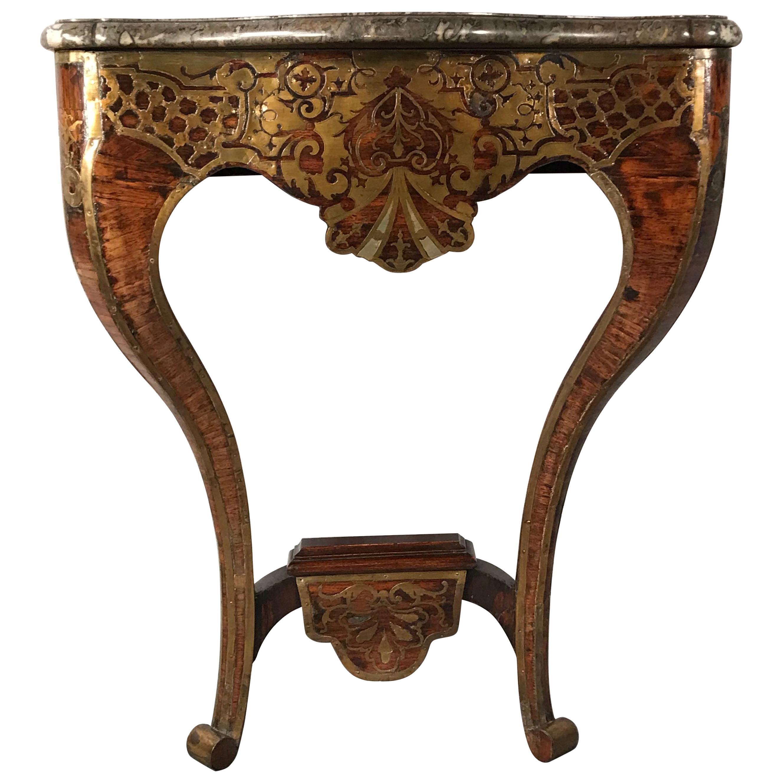 Table console, France, datant d'environ 1760, style André Charles Boulle