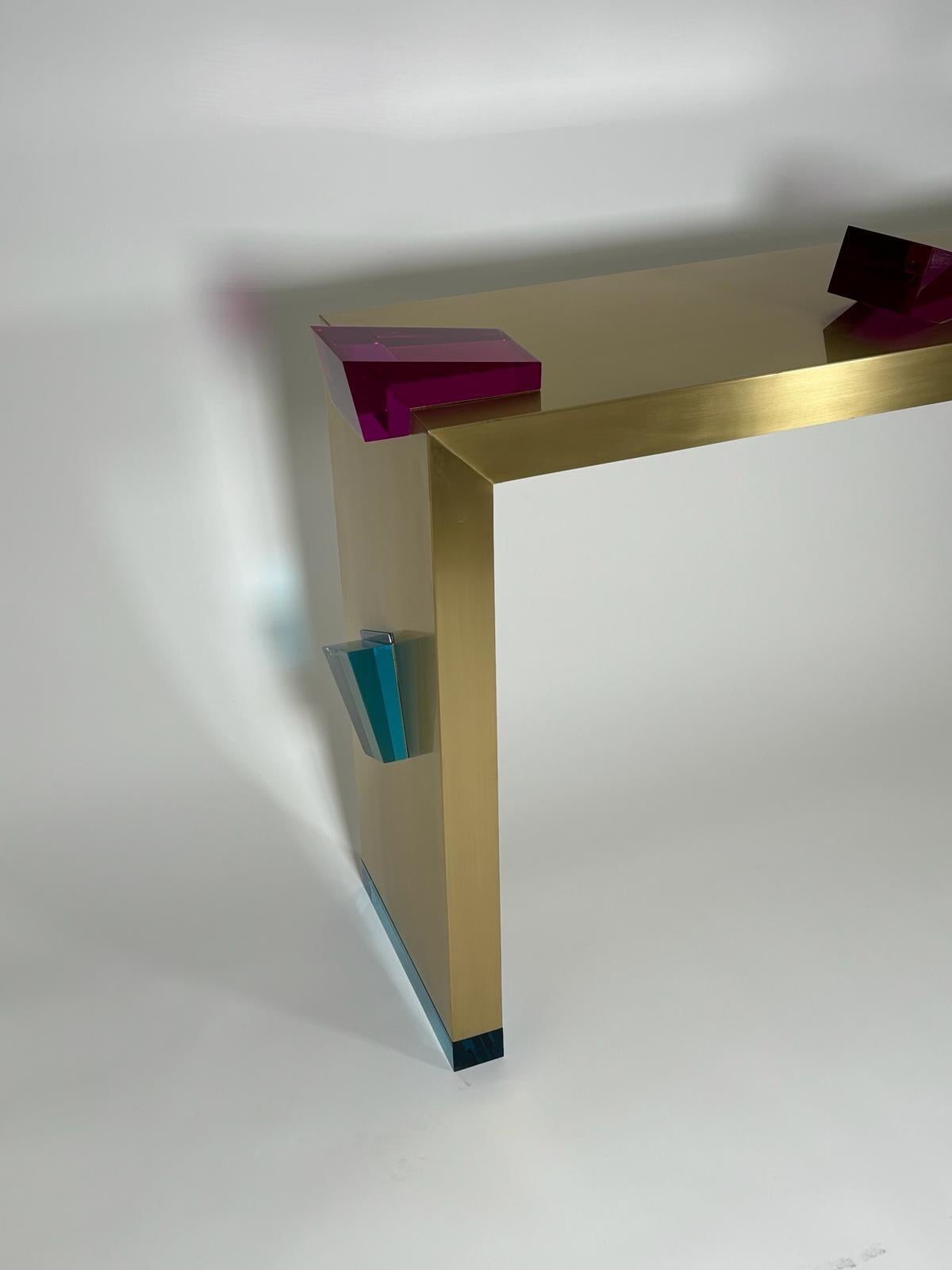 Modern Console Table Future Pyrite Model by Studio Superego, Italy For Sale