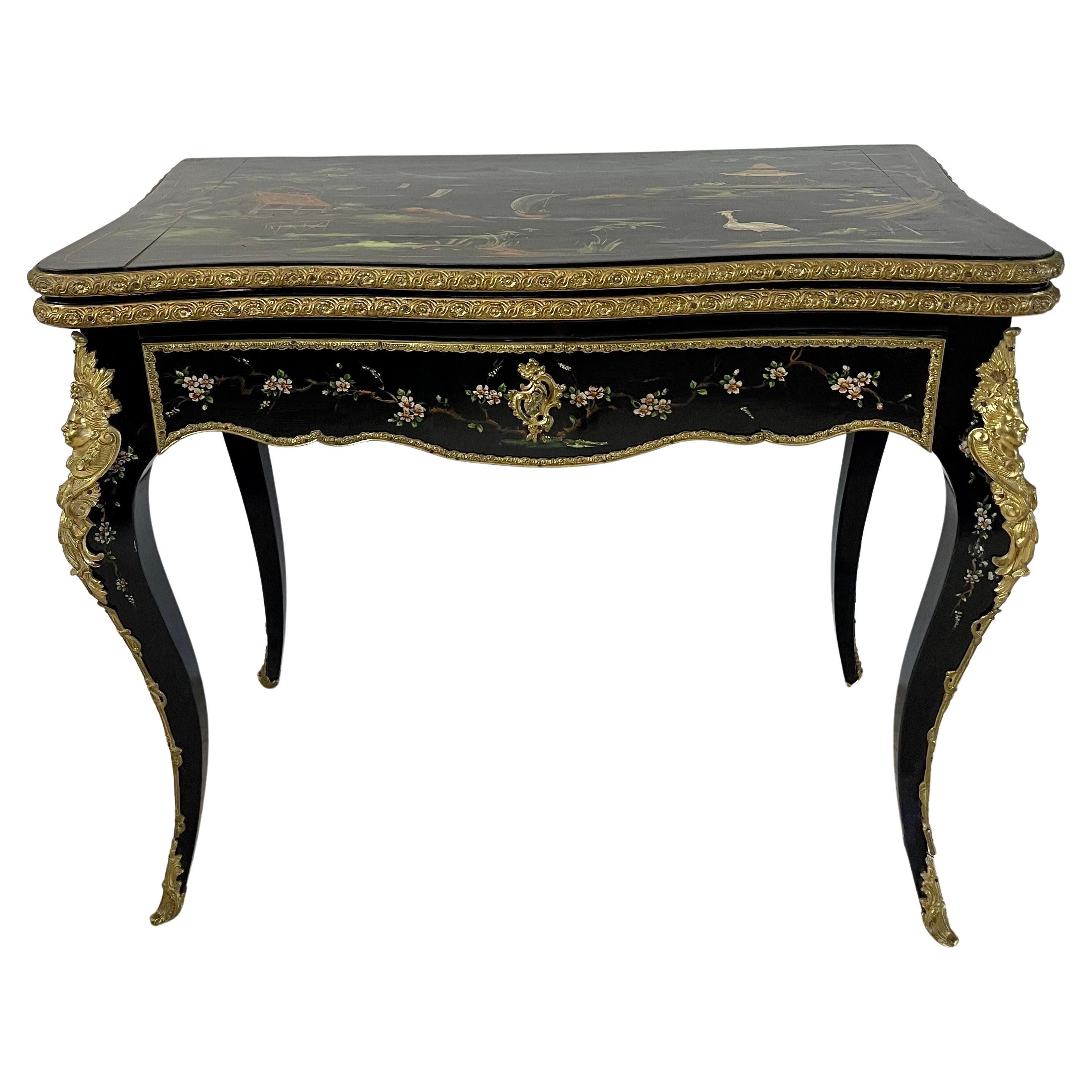 Console Table Game 19th French Napoleon III For Sale 2