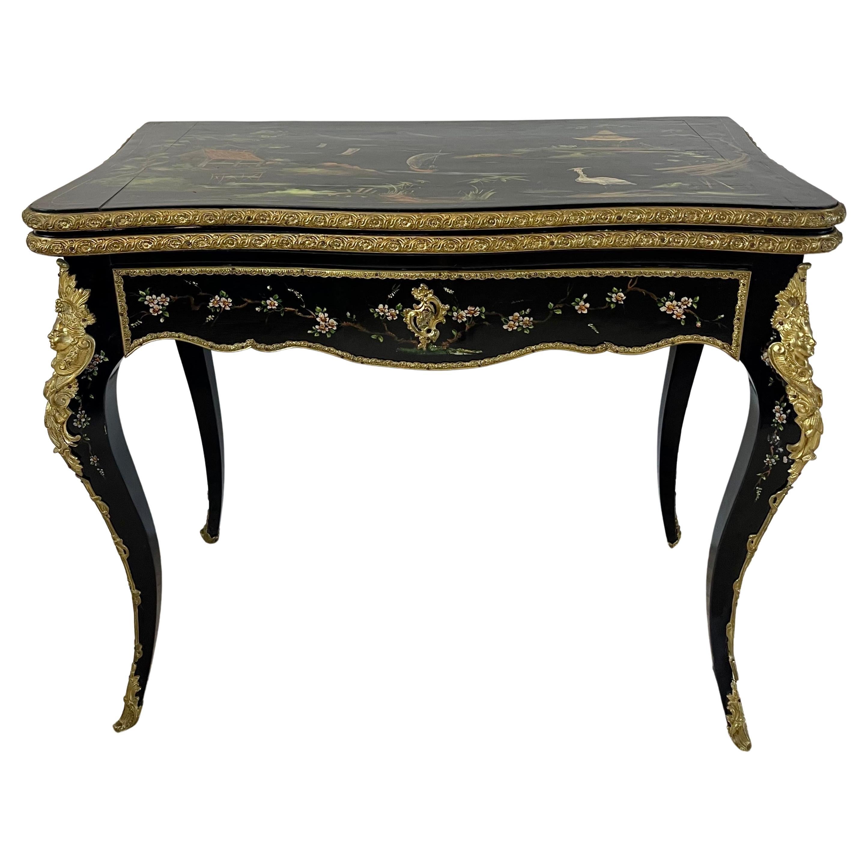 Console Table Game 19th French Napoleon III For Sale 4