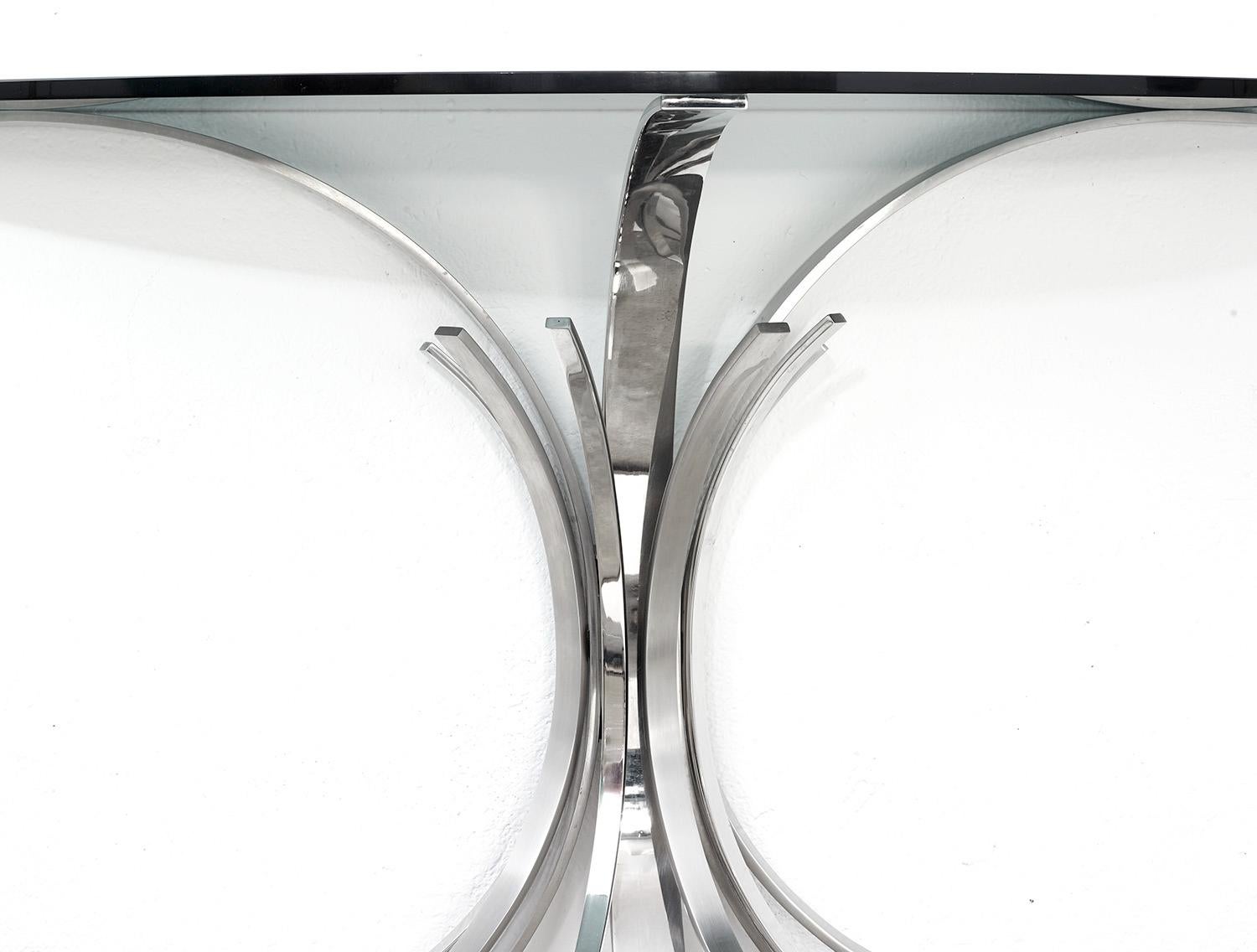 Brushed  French design stainless steel console 
