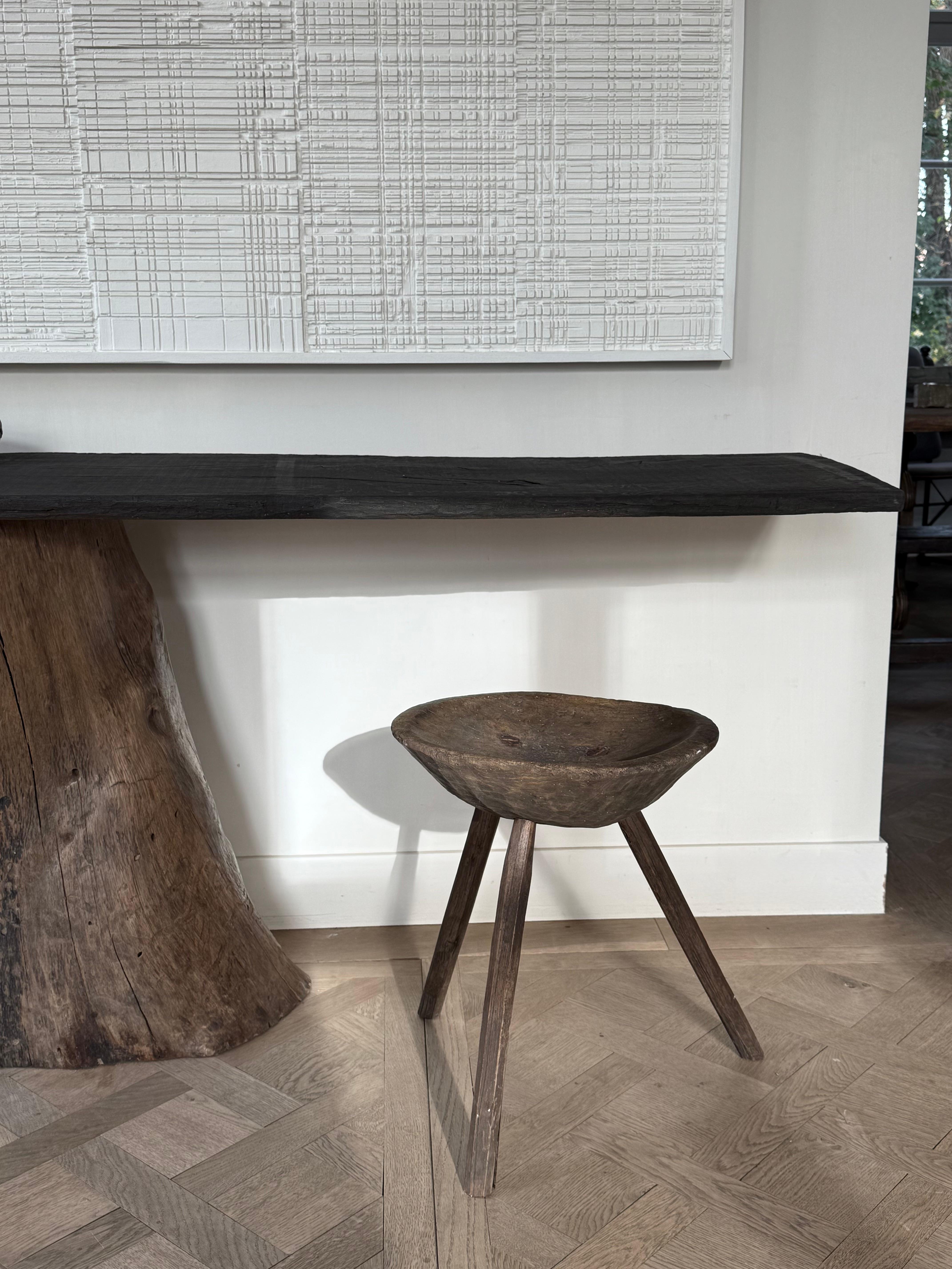 Console Table in Antique Oak For Sale 4