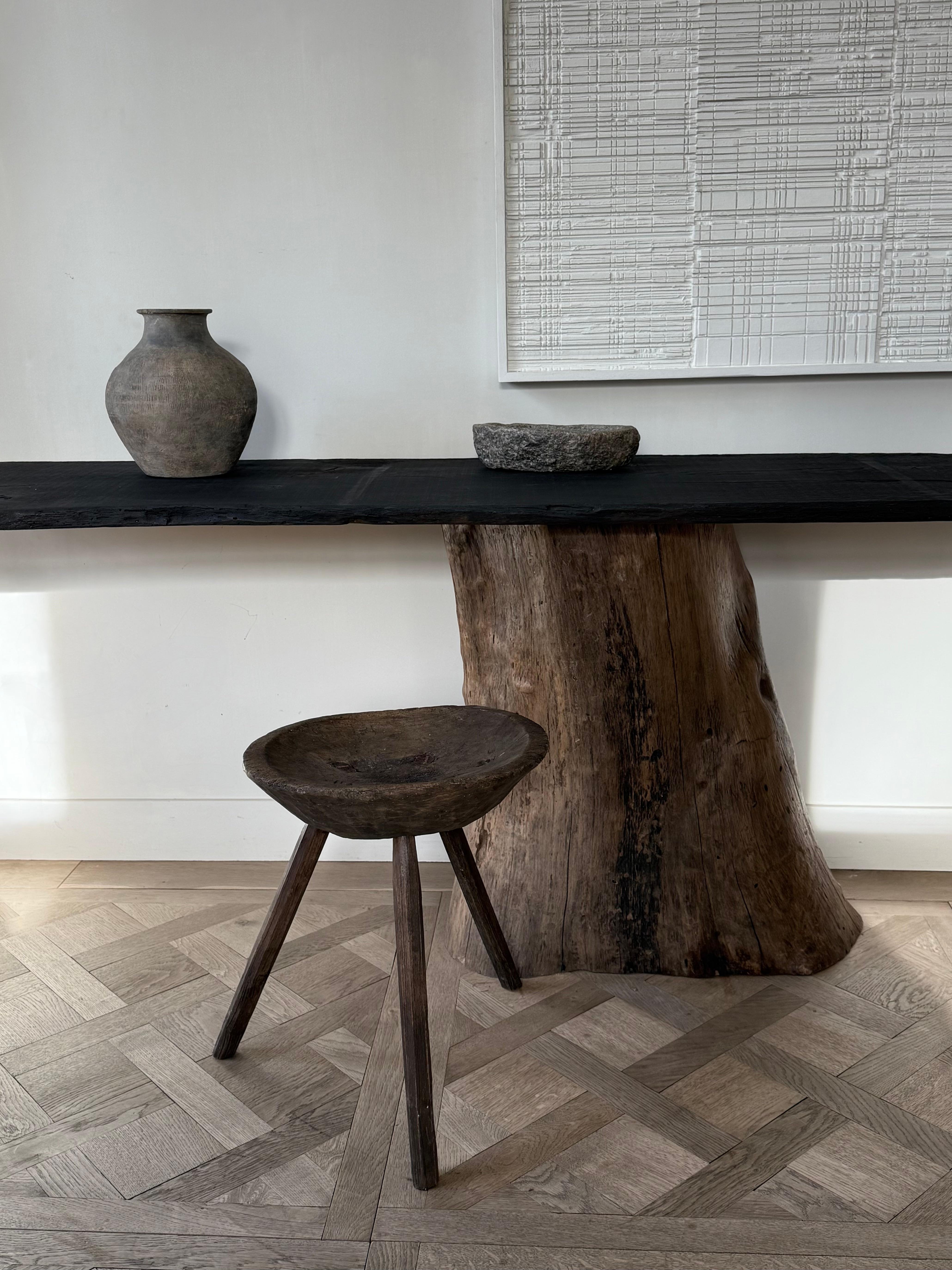 Console Table in Antique Oak For Sale 5