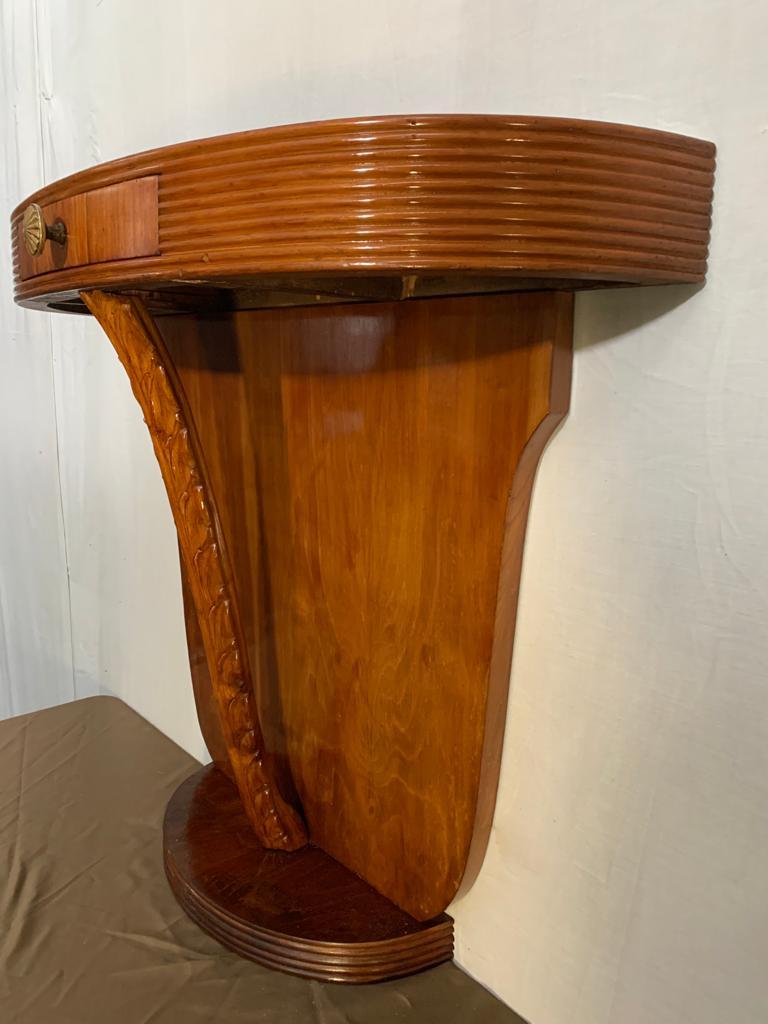 Console Table in Cherry & Walnut by Paolo Buffa, 1930s In Good Condition In Montelabbate, PU