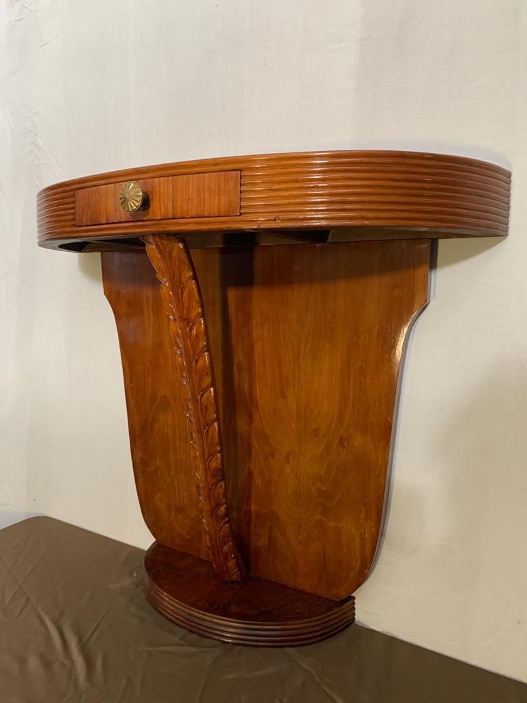 Mid-20th Century Console Table in Cherry & Walnut by Paolo Buffa, 1930s