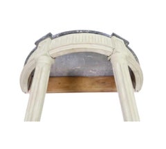 Console table in lacquered wood, sculpted - marble - Louis 16 Period - France
