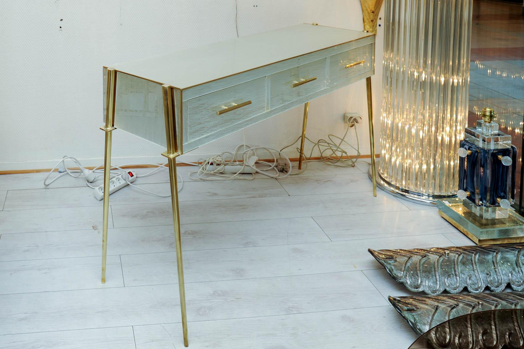 Console Table in Mirror In Good Condition For Sale In Saint ouen, FR