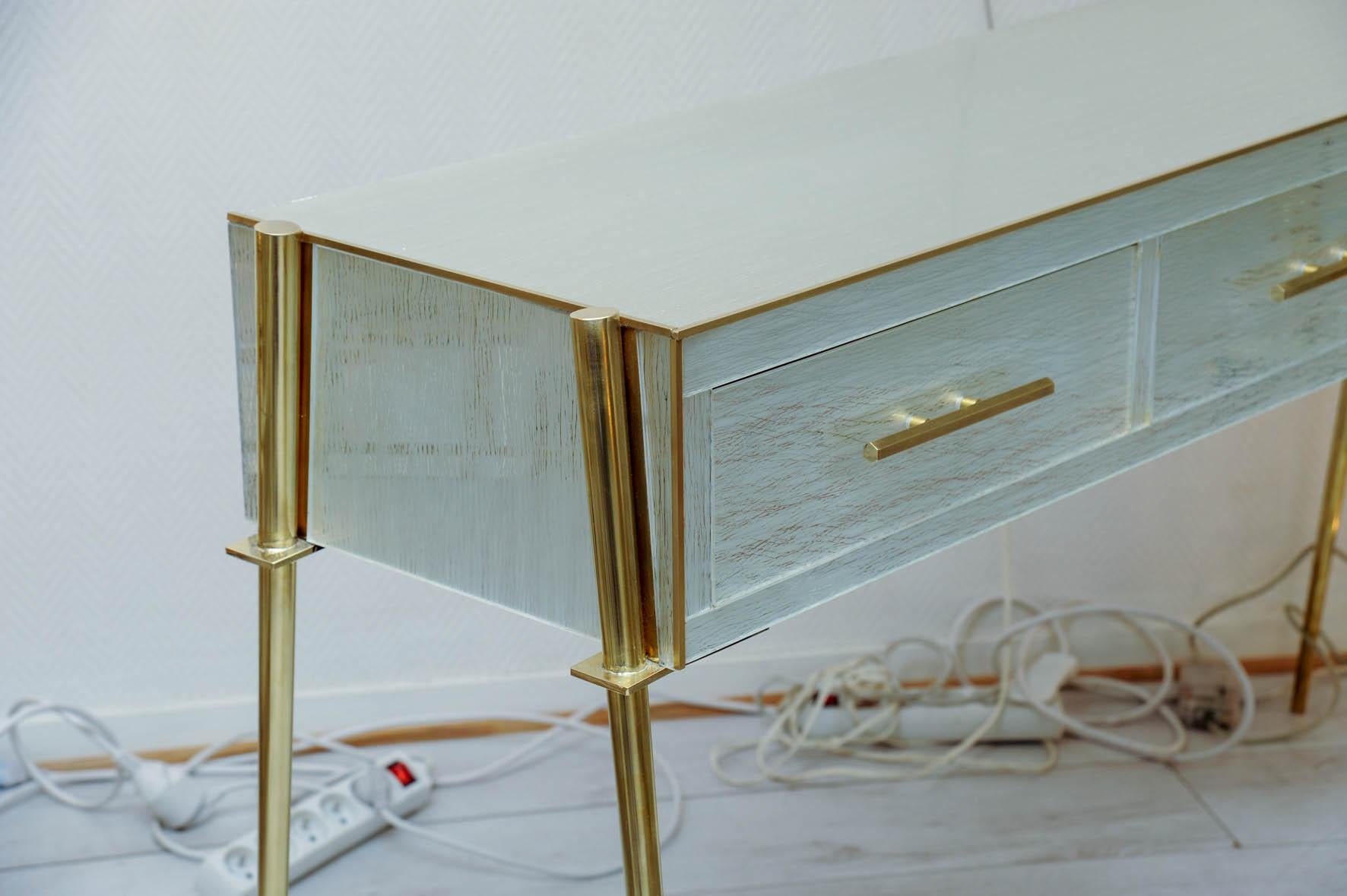 Late 20th Century Console Table in Mirror For Sale