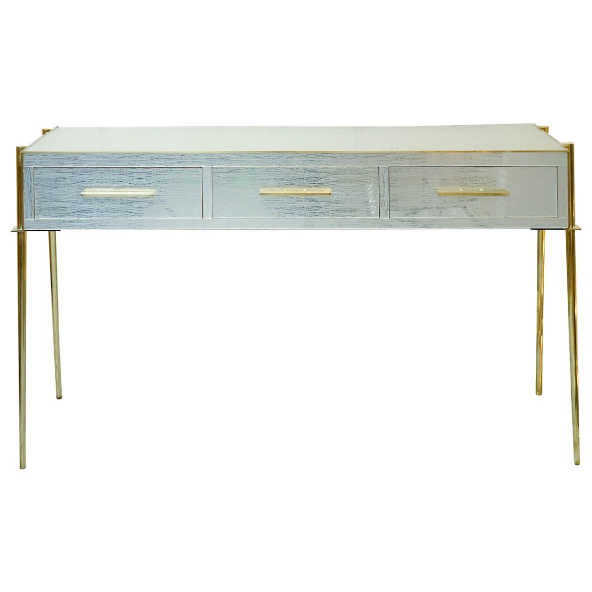 Console Table in Mirror For Sale