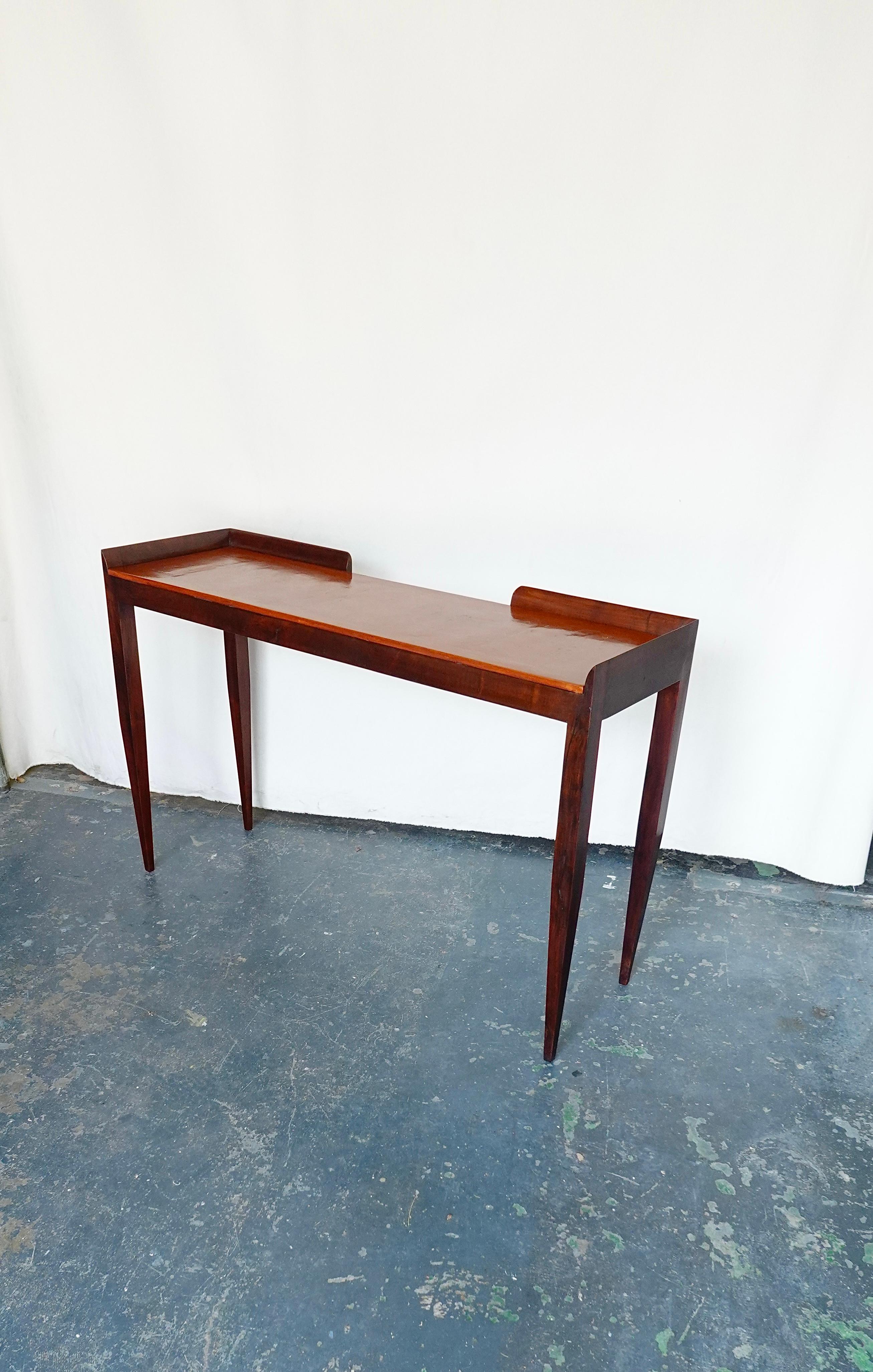 Console Table in the Style of Gio Ponti, 1960s In Good Condition For Sale In Brooklyn, NY