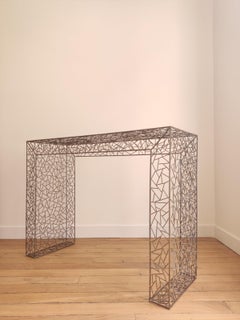 Console Table Inspired by Etorre Stossas in Welded Metal