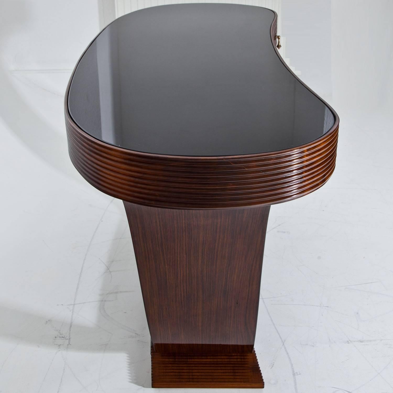 Glass Console Table, Italy, Mid-20th Century