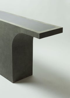 Console Table Leather Francesco Balzano for Giobagnara Novare Console